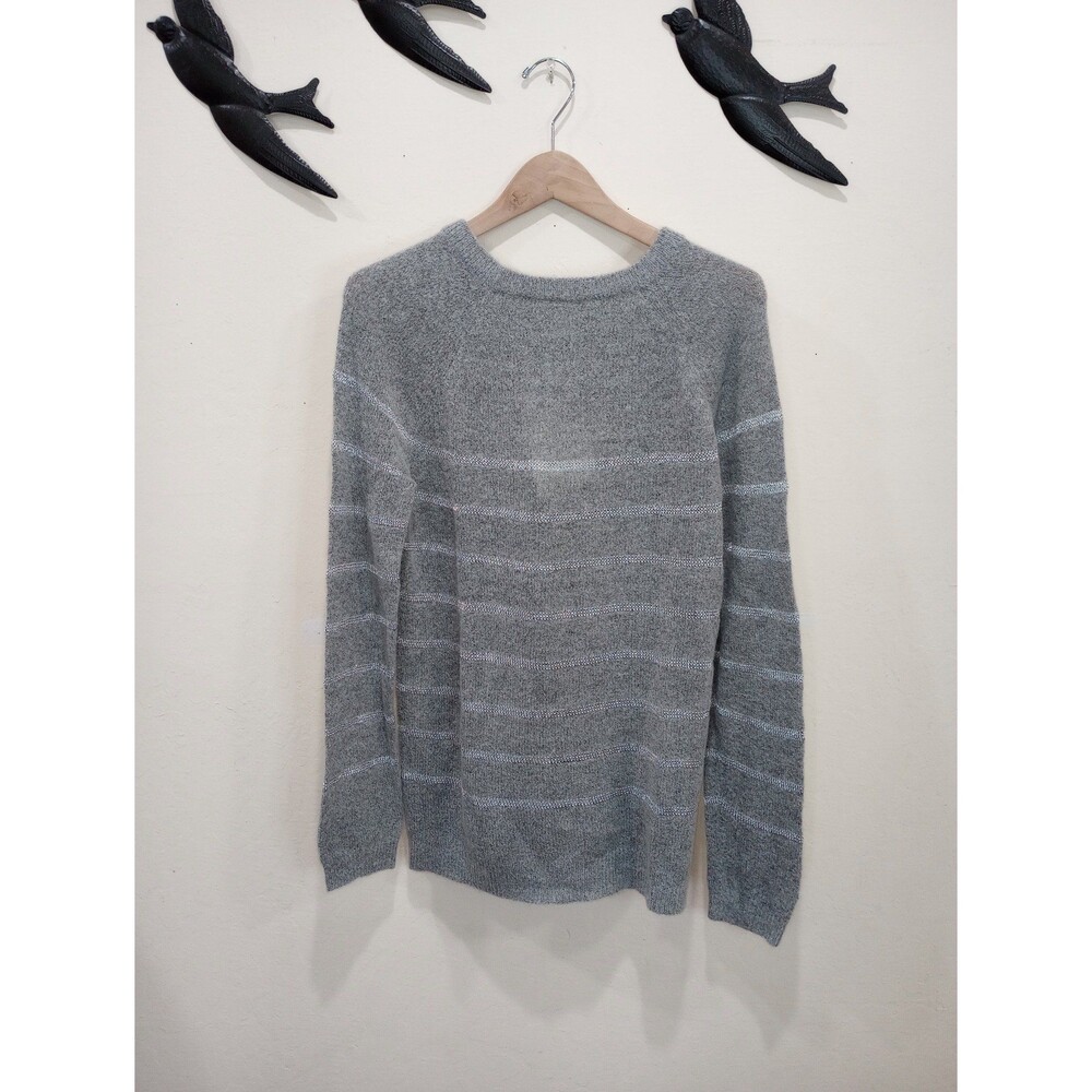 NEW! Current / Elliott Victor Sweater - Size 1 / Small - Gray & Metallic Stripe - Picture 4 of 5